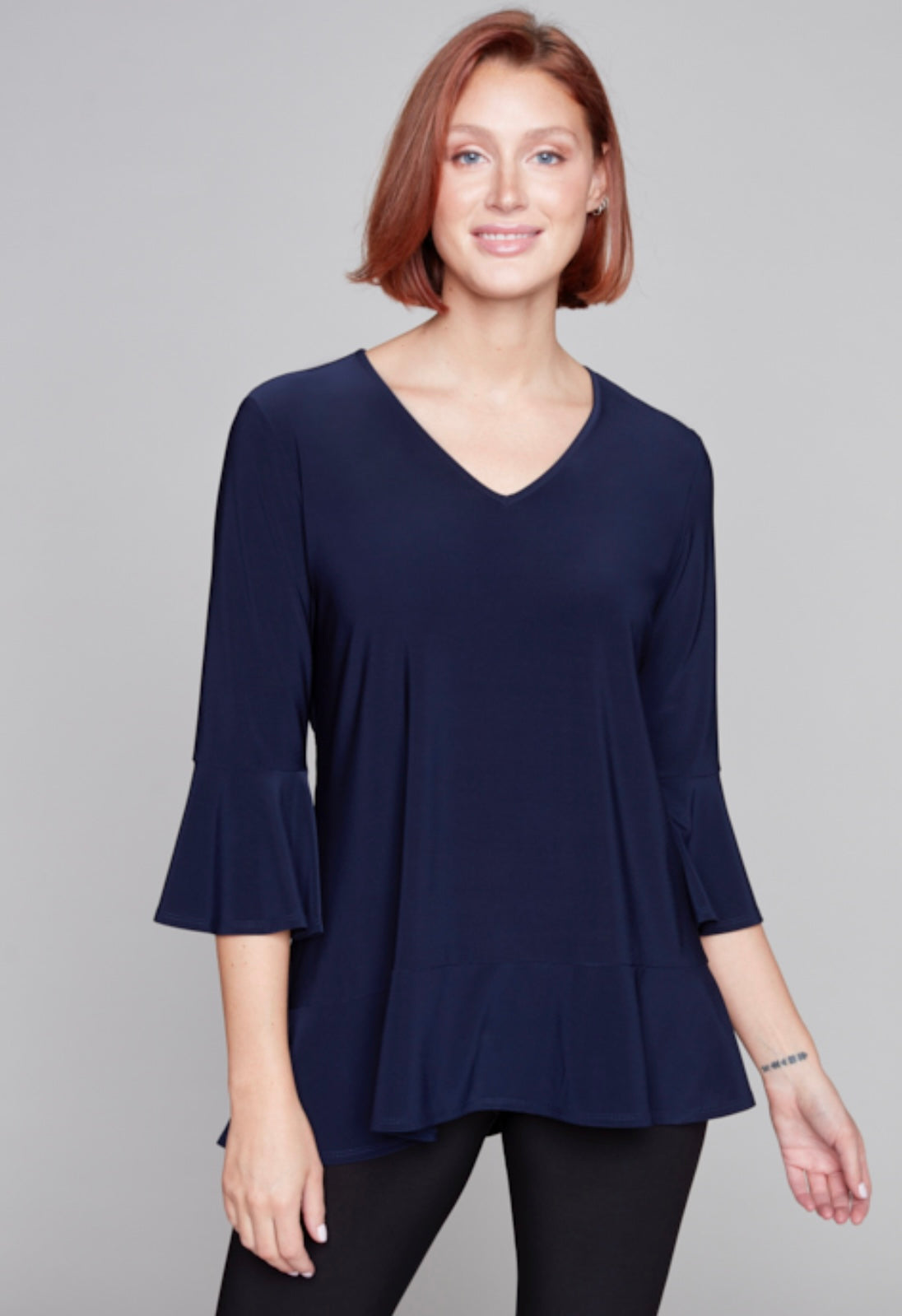 Compli K 3/4 Sleeve Knit Top