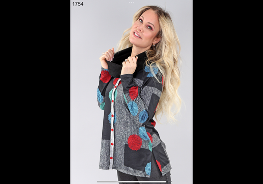 Michael Tyler Long Sleeve Knit Tunic Top