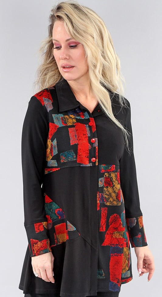 Michael Tyler Long Sleeve Knit Cardigan/Top