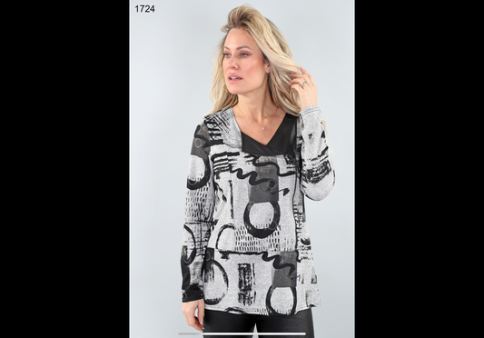 Michael Tyler Long Sleeve Knit Tunic Top