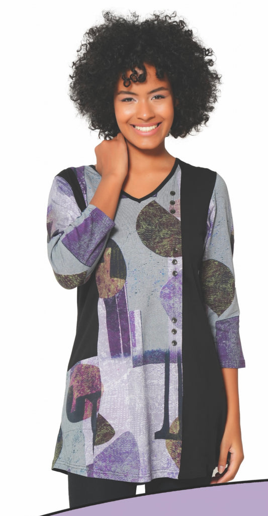 Parsley & Sage 3/4 Sleeve Knit Tunic Top