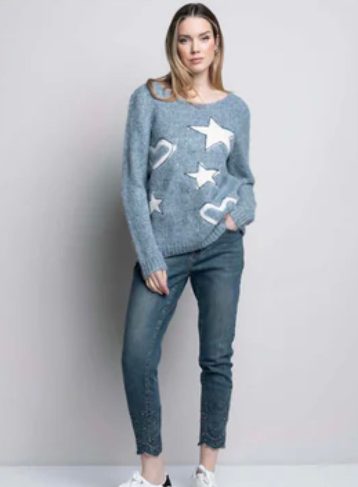 Picadilly Star Heart Sweater